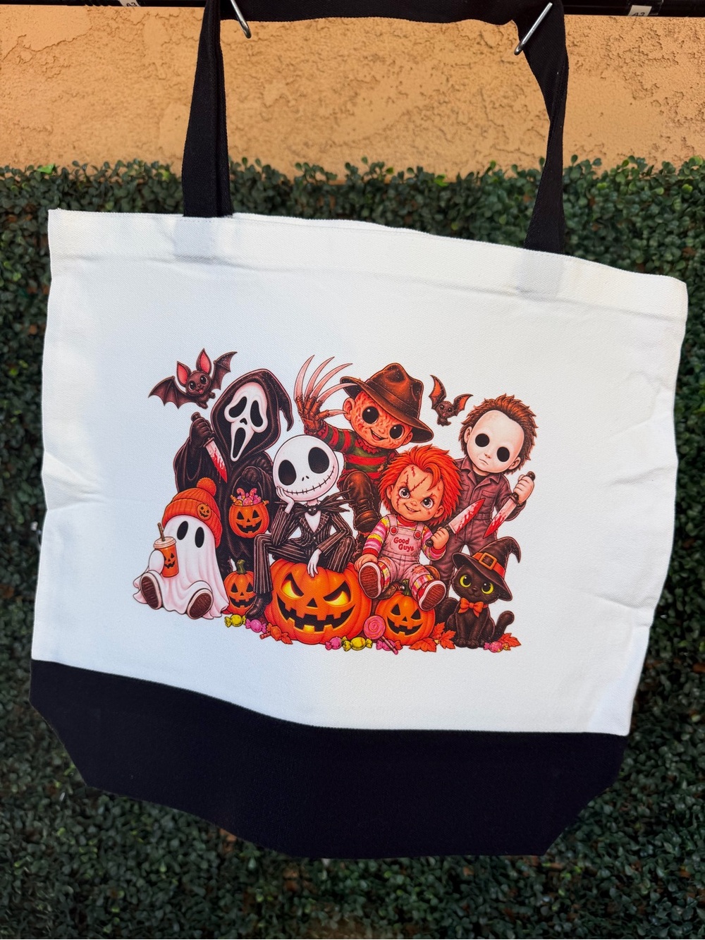 Horror Characters Halloween Tote Bag